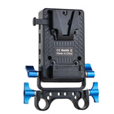 mini v mount battery plate with 15mm rod clamp
